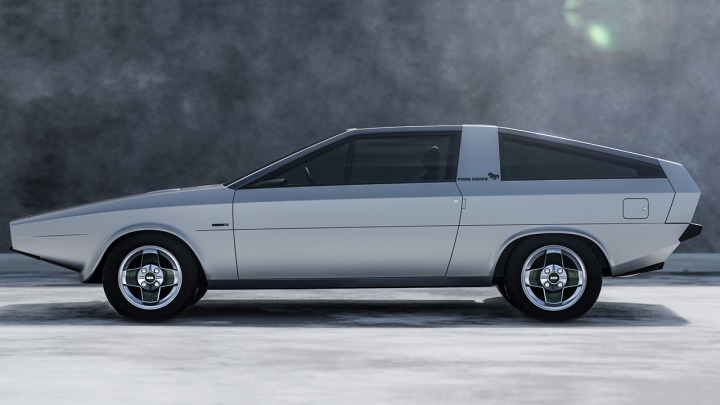 Odrestaurowany retro-futurystyczny Hyundai Pony Coupe