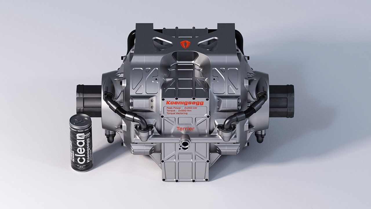 Nowy silnik elektryczny firmy Koenigsegg niewiele większy od puszki na napoje