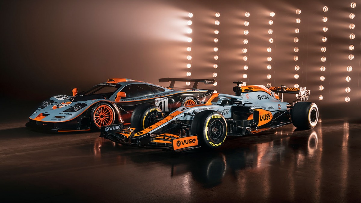 McLaren Racing w barwach Gulf Oil, Grand Prix Monako 2021