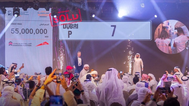 Aukcja w Dubaju bije 15-letni rekord najdroższej tablicy rejestracyjnej na świecie