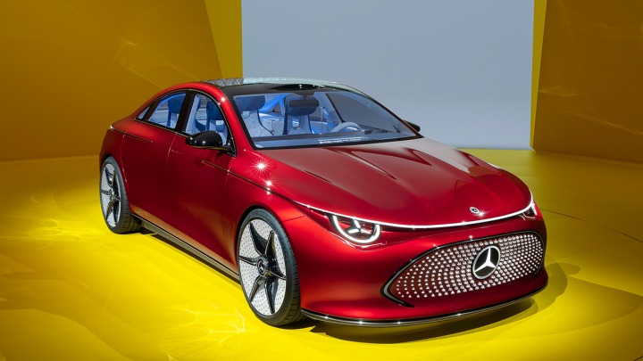 Mercedes-Benz Concept CLA Class zaprezentowany na targach IAA Mobility 2023 w Monachium