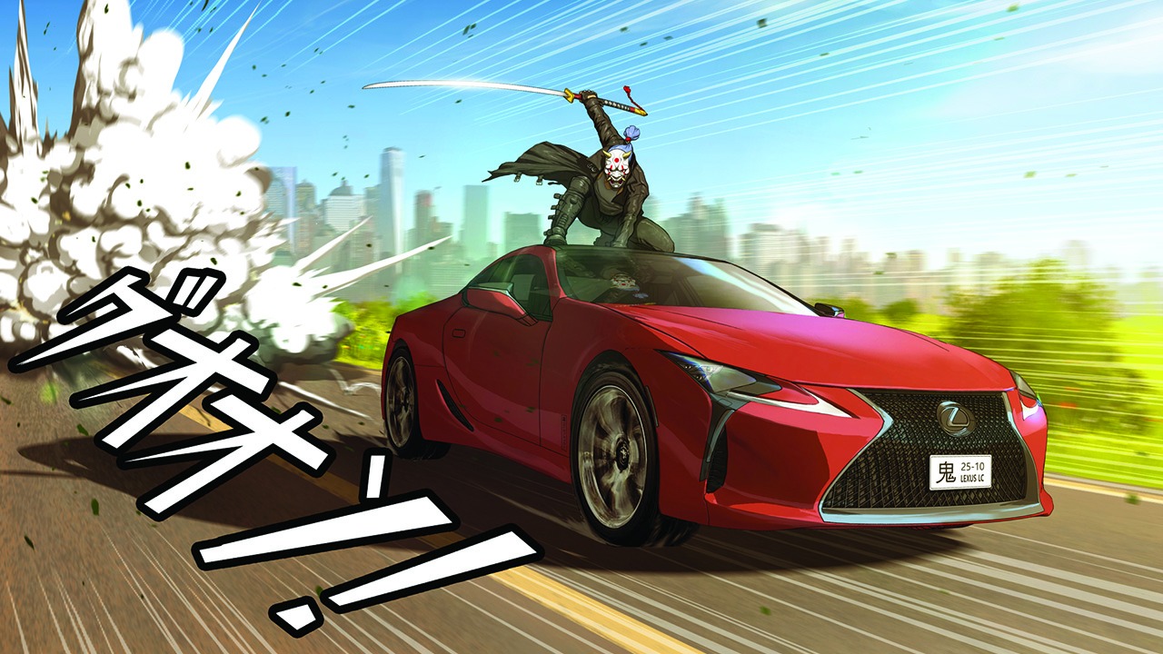 Lexus zainspirowany sztuką Manga