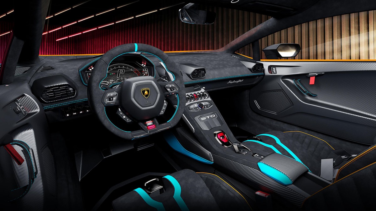 Wnętrze Lamborghini Huracán STO