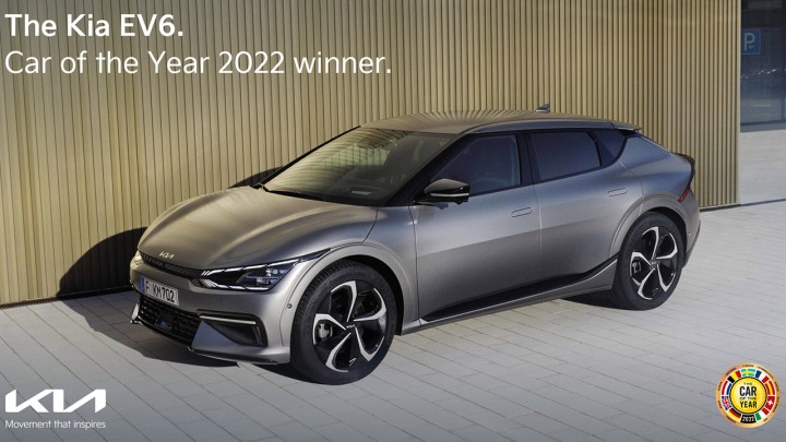 Kia EV6 z tytułem Europejskiego Samochodu Roku 2022