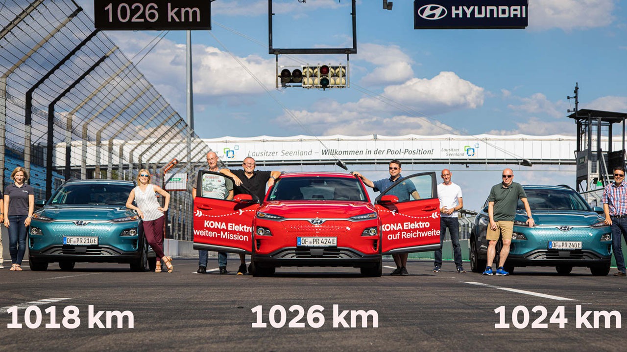 Hyundai Kona Electric ustanowił rekord zasięgu pokonując 1026 km